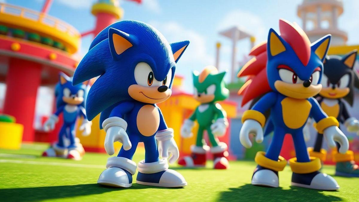 Comparando a Skin do Sonic com Outras Skins no Roblox
